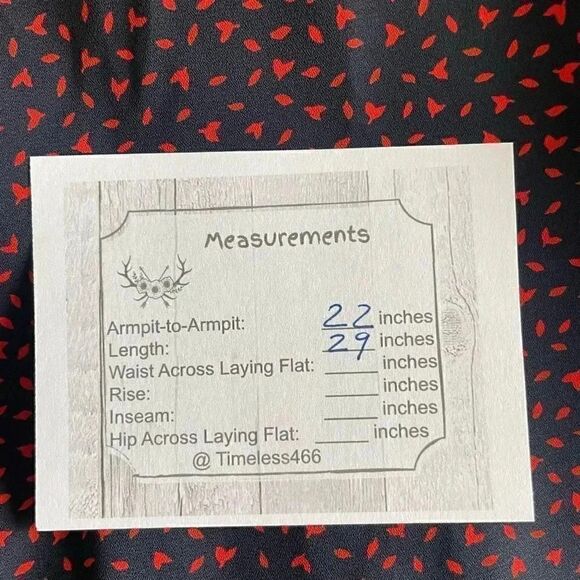 Banana Republic Navy Red Hearts Novelty Print Short Sleeves Crewneck Flowy Light - Picture 7 of 11